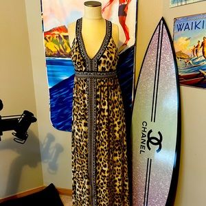 Leopard animal print  dress INC